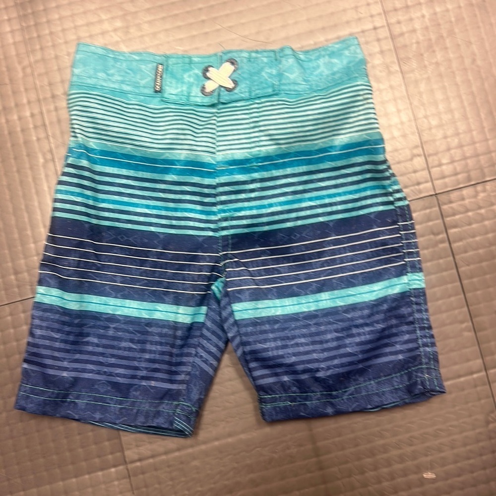 OCEAN AND COAST BOYS 3T SWIM TRUNKS BLUE AND GREEN